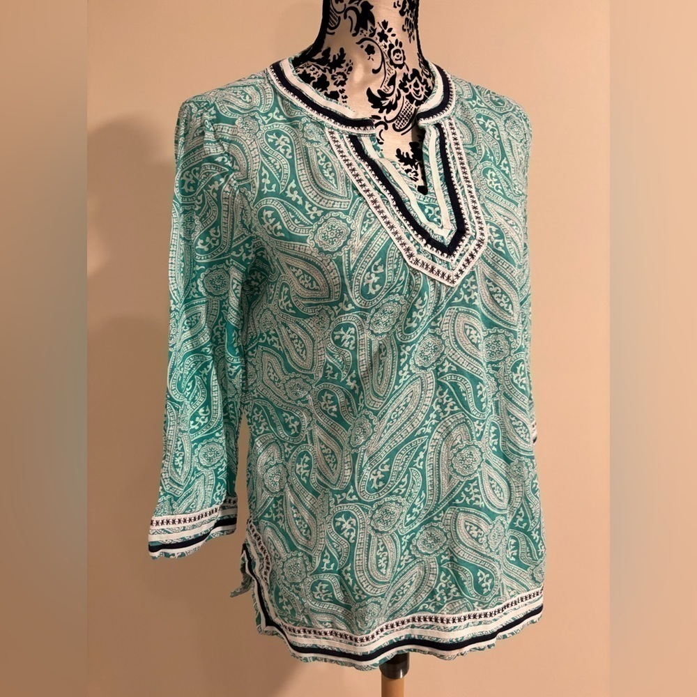 Talbots Paisley Top - Picture 5 of 9